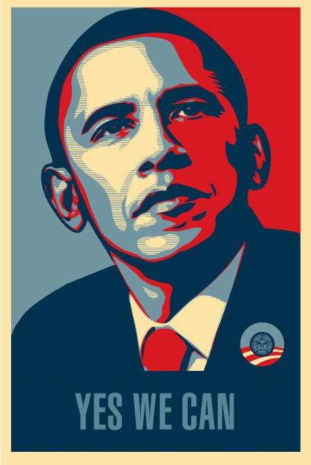 Shepard Fairey obama yes we can marketing buzz